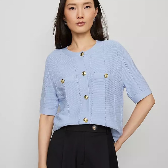 Ann Taylor Sweaters - NWT Ann Taylor Textured Stitch Cardigan